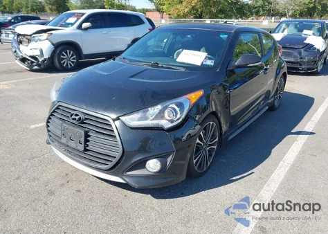 2016 Hyundai Veloster Turbo из США, поврежденный, VIN KMHTC6AE7GU263912